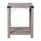 Merrick Lane Green River Modern Farmhouse Engineered Wood End Table and Powder Coated Steel Accents